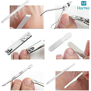 Juego de 17 piezas de buena calidad, producto de la zona alta, para uso en salón, para mujeres, juego profesional de manicura y pedicura de acero inoxidable. - Product Image 2
