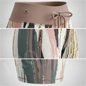 Pantalones Cortos Deportivos de Poliéster Elásticos y Cómodos para Mujer, Cintura Alta, Sublimación Personalizada - Product Image 4