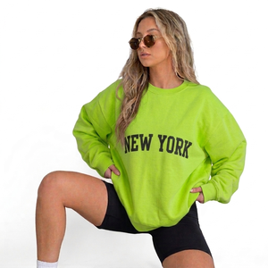 Sweat-shirt oversize à col montant et logo frontal pour femme, en molleton écologique, coupe décontractée et moderne, collection automne/hiver - Product Image 2