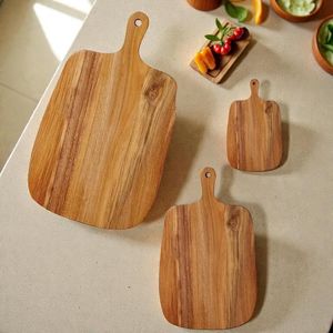 Tabla de cortar y bandeja para servir de bambú MS Handicraft, de una sola pieza, duradera, de forma rectangular, 12 mm de grosor, apta para lavavajillas. - Product Image 1