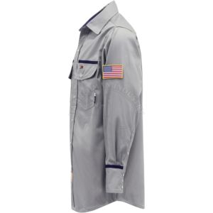 Vêtements de travail haute visibilité, chemises ignifuges pour la soudure, séchage rapide, respirantes, chemises de travail industrielles pour hommes à manches longues, ignifuges pour la soudure - Product Image 2