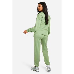 Ensemble de survêtement ample et respirant 100 % coton pour femme, coupe oversize, couleur unie, à prix réduit - Product Image 6