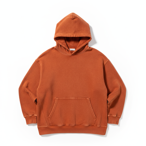Sudadera con Capucha de Algodón de Alta Calidad con Lavado Ácido, Diseño Moderno, Bolsillo Canguro, Transpirable, para Hombre - Product Image 6