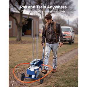 Lanciatore Automatico di Piattelli in Argilla con Angolo Regolabile 75-80°, 55+ Iarde, con Ruote - Accessori per Lanciatore di Bersagli - Product Image 5