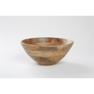 Tazón de servir de madera de acacia de calidad premium hecho a mano con acabado marrón natural, tazón redondo de madera para ensalada y frutas para el hogar y la cocina. - Product Image 4