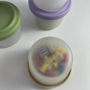 Boîtes alimentaires rondes en silicone transparentes – Boîtes de conservation pour collations, sauces et aliments pour bébés (lot en vrac) - Product Image 6