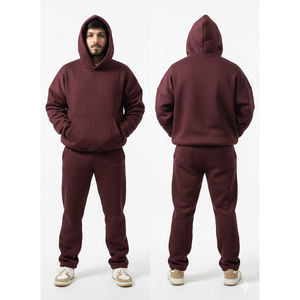 Conjunto Deportivo de Dos Piezas, 100% Poliéster, Cortavientos, Invierno, Casual, Cuello Alto, Personalizado, para Entrenamiento, Jogging, Ropa Deportiva para Hombre - Product Image 2