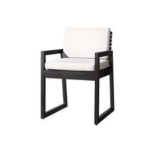 Silla de comedor de aluminio, muebles de exterior duraderos, mesa de comedor, silla de comedor para hotel, villa, patio y uso en exteriores. - Product Image 1