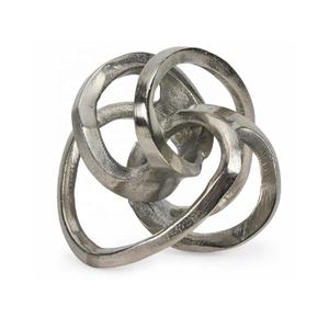 Contemporain abstrait or moderne métal Sculpture table vitrine étagère bureau métal fabriqué mariage cadeau Sculpture décor - Product Image 4