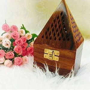 Quemador de Incienso de Madera Hecho a Mano, Último Diseño de la India, para Aromaterapia en el Hogar, para Uso Religioso, con Aroma a Sándalo - Product Image 4