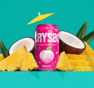 Thé Boba RTD aux saveurs de raisin/pêche/fruits de la passion en canette de 320 ml, OEM, vente en gros de thé à bulles - Product Image 2