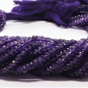 Cuentas facetadas de amatista azul africana natural AAA de 4-4.5 mm, hilo de 13 pulgadas, cuentas de amatista para la fabricación de joyería. - Product Image 3
