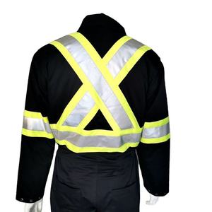 OEM Plus Size Heavy Duty Canvas Work Coveralls American Style Reflective Hi Vis Safety Uniform Industrial Workwear - Product Image 3