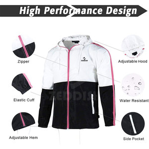 Dernier style de vestes coupe-vent à capuche pour hommes avec logo frontal, écologiques, respirantes, vente en gros, faible MOQ, hiver - Product Image 2