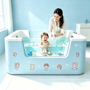 <span class=keywords><strong>Bañera</strong></span> de Hidromasaje Ecológica para Bebés <span class=keywords><strong>con</strong></span> Jets Acrílicos y Masaje para la Relajación del Recién Nacido - Product Image 1