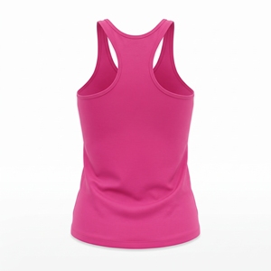 Débardeur dos nageur personnalisé pour femme, couleur unie, pour la gym et le fitness, sans manches, en polyester respirant et anti-humidité, coupe ajustée - Product Image 2