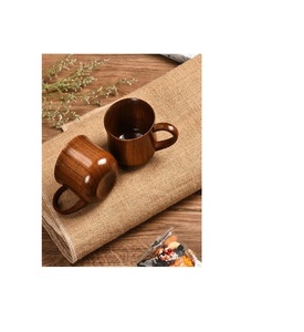 Tazas de madera artesanales con detalles de madera fina para cenas elegantes y uso diario - Product Image 6
