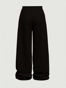 Comfortable Baggy Fleece <b>Trousers</b> Unisex Loose Fit Warm Winter Sweatpants Casual Jogger Pants - Product Image 2