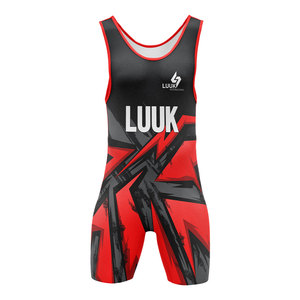 Singlet de Lucha Libre para Hombre OEM, Diseño Personalizado, Impresión por Sublimación, Ligero, de Secado Rápido y Transpirable, Ropa Deportiva para Equipos de Lucha Libre - Product Image 4