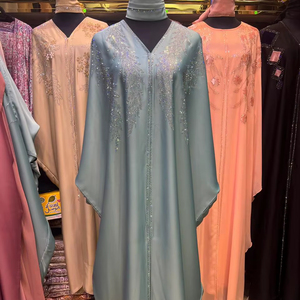 Nouvelle collection 2026 : Magnifique Abaya noire traditionnelle islamique pour femmes – Vêtements musulmans d'Arabie Saoudite et du Golfe - Product Image 1