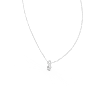 Collar con colgante de plata esterlina S925 con moissanita estilo clásico para regalo de compromiso joyería de plata - Product Image 2