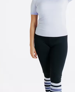 Leggings Negros a Medida, Cintura Media, Largos hasta el Tobillo, Tejido Sin Costuras, Transpirables, Tallas Grandes, Ropa Casual de Verano para Mujer, Económicos - Product Image 3