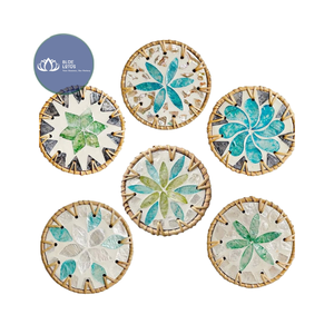 Posavasos de Cerámica y Ratán de Alta Calidad, Hechos a Mano, Venta al Por Mayor - Product Image 4