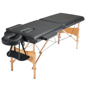 Lettino da Massaggio Portatile 24 Pollici Pieghevole in 2 Parti, Leggero, con Regolazione Elettrica dell'Altezza a 8 Livelli, per Salone, Tatuaggi, Spa - Product Image 1