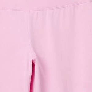 Leggings de yoga pour femmes, taille haute, rose uni, longueur intégrale, sans couture, extensibles dans quatre directions, taille élastique réfléchissante, avec poches - Product Image 6