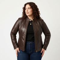 Chaqueta de Cuero de Diseño para Tallas Grandes – Confeccionada a Medida