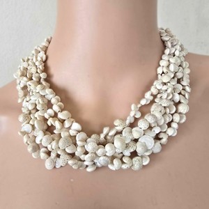 Collares de conchas marinas naturales de alta calidad, collares de conchas marinas artesanales más vendidos, joyería boho chic. - Product Image 4