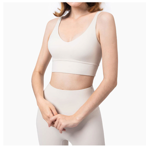 Conjunto de Yoga de 2 Piezas para Mujer, Material Spandex/Nylon, Transpirable, Elástico en 4 Direcciones, Cintura Alta, Tallas Grandes, Ecológico, con Logotipo Frontal - Product Image 2