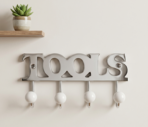 Modern Stainless Steel Waterproof Durable Multifunction <b>Wall</b> Hook <b>Rack</b> 4 Hooks Decorative Organizer <b>for</b> <b>Keys</b> Towels Aprons Home - Product Image 4