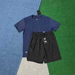 Ensembles d'été 100 % coton pour hommes, t-shirts à col rond et shorts, fabriqués au Pakistan, design de haute qualité, ensembles de t-shirts pour hommes - Product Image 5