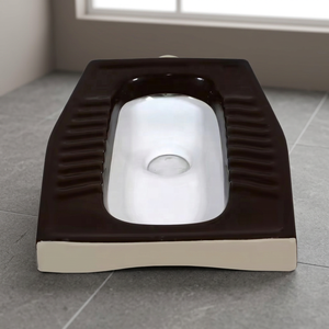 Vistaar Blue Standard Cuvette WC en céramique à double couleur, style oriental, pour salle de bain, articles sanitaires, Inde - Product Image 4