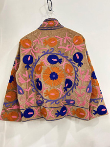 Elegant Handmade Velvet Suzani <b>Jacket</b> for Women Traditional Boho Embroidered Winter Coat Stylish Ethnic Outerwear - Product Image 3
