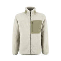 Chaqueta de Forro Polar con Cuello Alto Personalizable al por Mayor, con Cierre Frontal y Logotipo, Diseño Casual de Pana para Hombre y Mujer, Cálida para Invierno