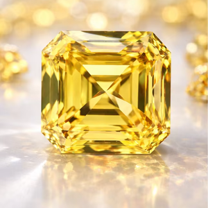 Diamante CVD Suelto Amarillo Intenso de la Marca SB, 2.01ct VVS2, Certificado IGI, Corte Asscher, Cultivado en Laboratorio, Origen Gujarat, para Joyería - Product Image 1