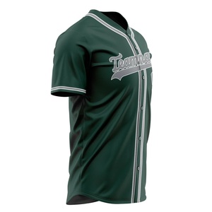 Uniforme de baseball pour hommes de haute qualité, maillots d'équipe personnalisés imprimés, vêtements de sport légers et respirants, OEM - Product Image 2