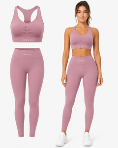 Service OEM, Ensemble de Yoga pour Femmes Grande Taille de Haute Qualité, Marque Privée, Logo Personnalisé, Respirant, Écologique, Ensemble de 2 Pièces pour la Gym et le Fitness - Product Image 1