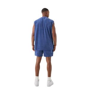 Camiseta sin mangas deportiva de verano para hombre, personalizada, de terciopelo tejido, 100% poliéster, de secado rápido, antipilling, transpirable, con cuello ajustado y corte slim. - Product Image 4