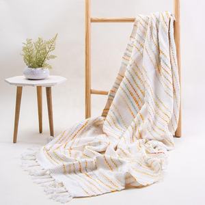Latest Cotton Woven <b>Throw</b> <b>Blanket</b> for <b>Couch</b> Soft Cozy Lightweight Bed <b>Throw</b> <b>Blankets</b> for Adults and Home Decor - Product Image 5