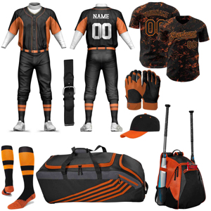 <b>Baseball</b> Kit Team Uniform Set Jersey Pants Moisture Wicking Breathable Fabric Comfortable Athletic Fit - Product Image 1