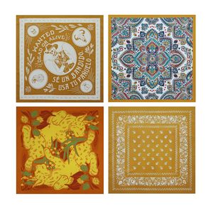 Pañuelo y Bufanda Cuadrados de Alta Calidad, 100% Algodón, Impresión Digital Económica, Diseños Personalizados para Hombre, Transpirables, Duraderos y Multifuncionales - Product Image 6
