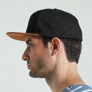 Unique Design Men's Solid Color 6-Panel Snapback Cap Casual <b>Flat</b> Brim Fashion Street Style Snapback <b>Hat</b> - Product Image 5