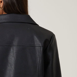 Veste en cuir véritable respirante et imperméable pour femme, taille personnalisée, automne-hiver, vente chaude - Product Image 5