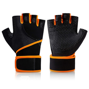 Gants de boxe et de cyclisme unisexes à demi-doigts à bas prix, service OEM, en nylon, imperméables, antidérapants, avec sangle réglable, respirants, haute performance - Product Image 1