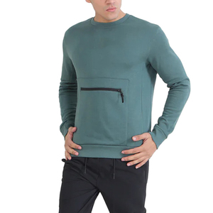 Sweat-shirt pour homme, col rond, en molleton de coton doux, idéal pour l'hiver, manches longues, respirant, confortable, pour tous les jours et la salle de sport. - Product Image 4