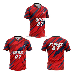 Vente en gros d'uniformes de sport pour le football par sublimation personnalisés Maillots de football sur mesure Logo individuel personnalisé Maillot de football pour le club Col en V - Product Image 6