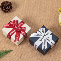 Boîtes d'emballage pour bijoux en papier kraft, pour bagues, boucles d'oreilles, colliers, bracelets, avec poignée de tiroir, solution de rangement pour accessoires cadeaux, personnalisable